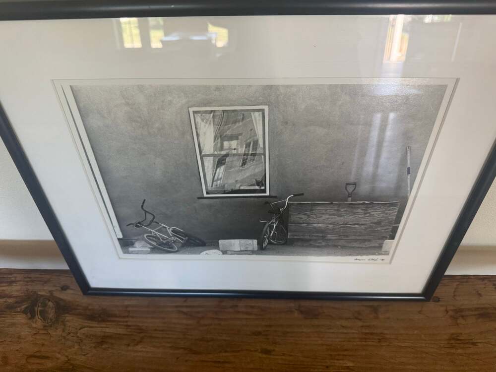 Original Signed Caryn Wolf '91 Photography Bicycles & Window Scene 18.5X14.5"